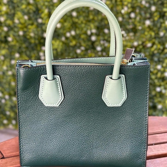 Michael Kors Green Leather Satchel Bag with Adjustable Strap and Dust Bag - Picture 9 of 9